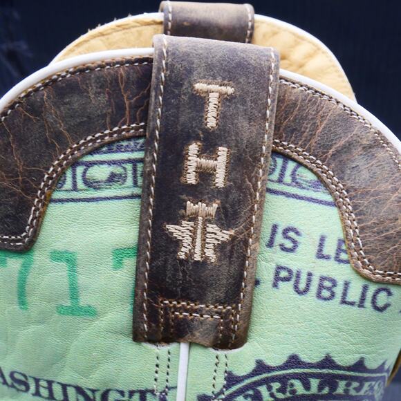 NEW Tin Haul Men's 11.5 Deuce Take The Money And Run Cowboy Western Boots - Picture 12 of 13